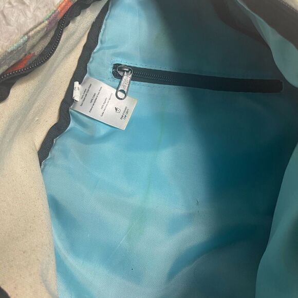 Limited edition Kavu Rope sling bag Canvas gray ,Orange,blue & purple print. - Picture 9 of 10